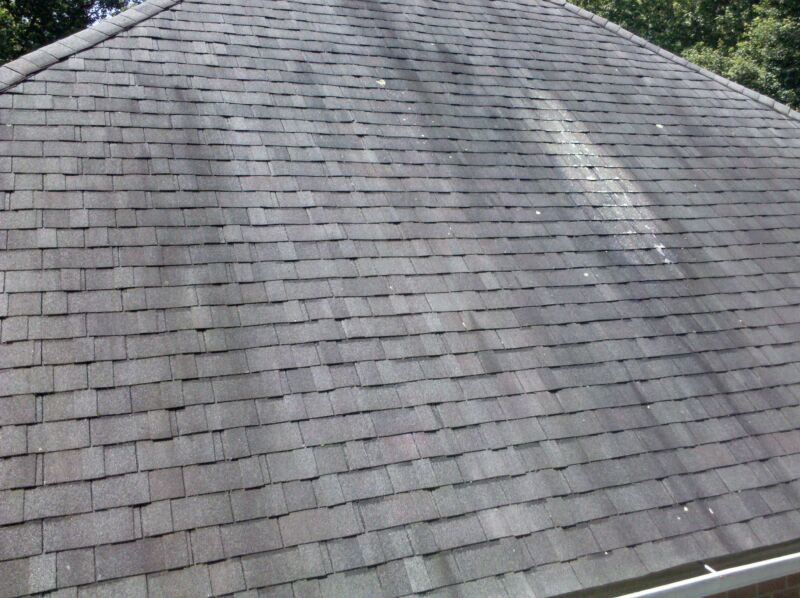 Damaged shingle roof in Dayton Ohio